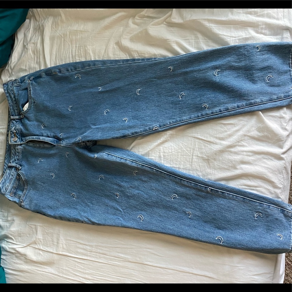 pacsun crescent moon mom jeans